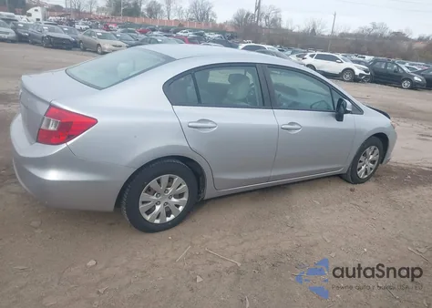 2012 Honda Civic Lx из США, поврежденный, VIN 19XFB2F5XCE375473